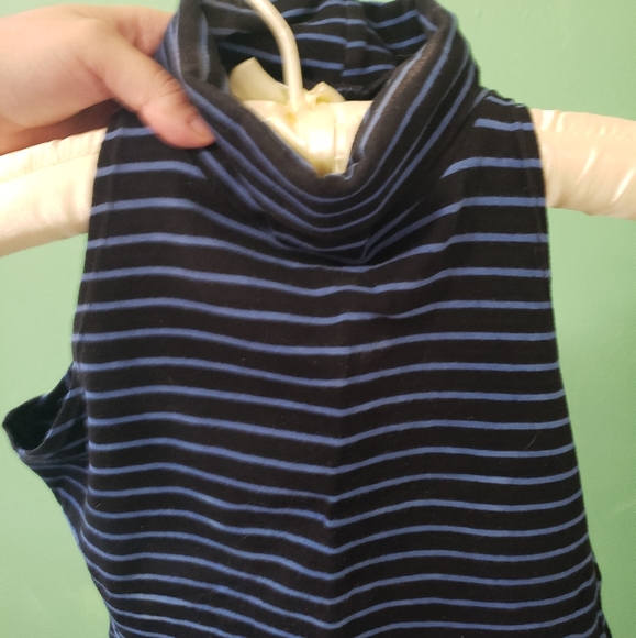 Striped American Apparel turtleneck crop top - Picture 3 of 6